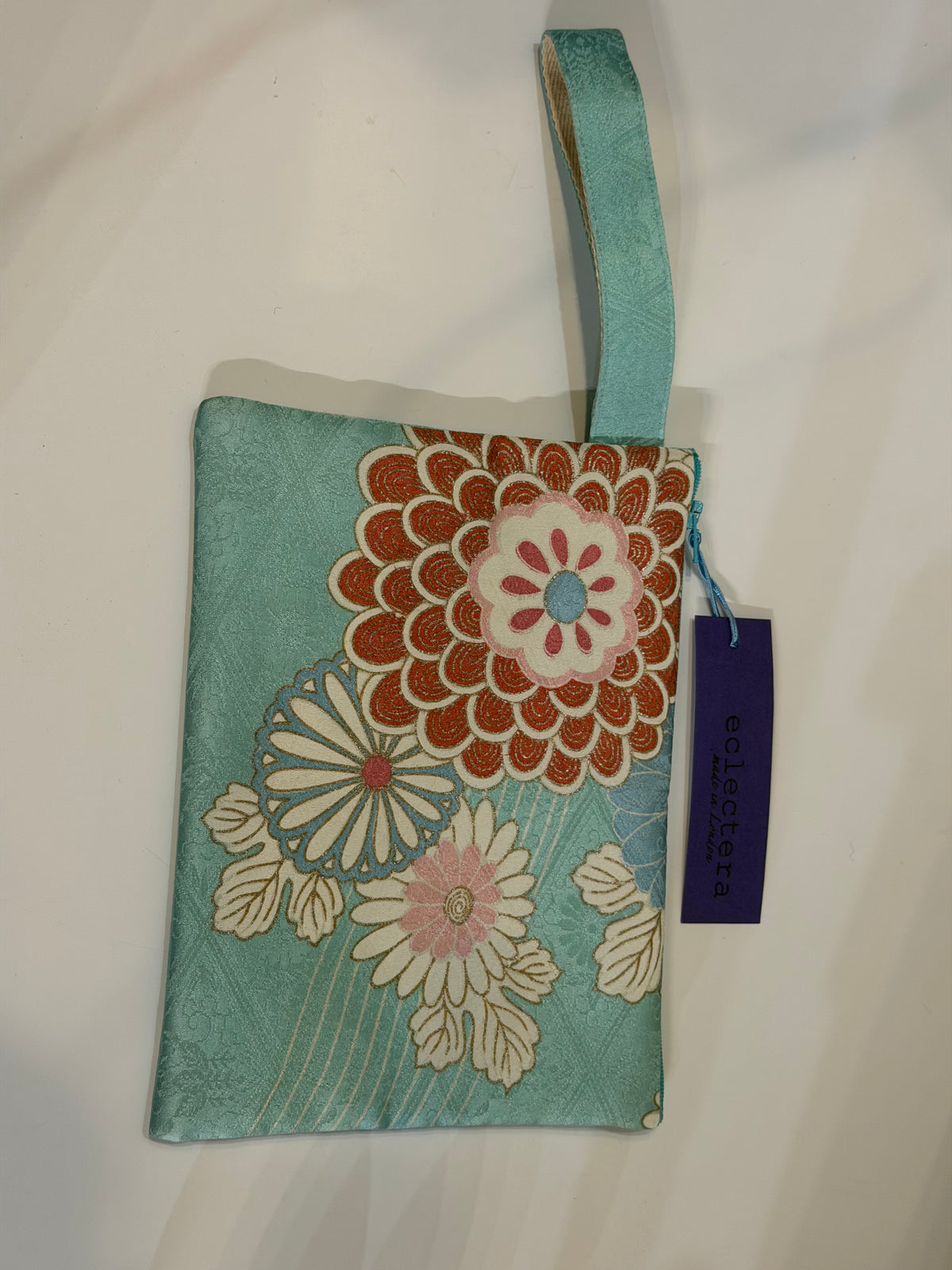 Kimono Pouch by Eclectera-blue floral