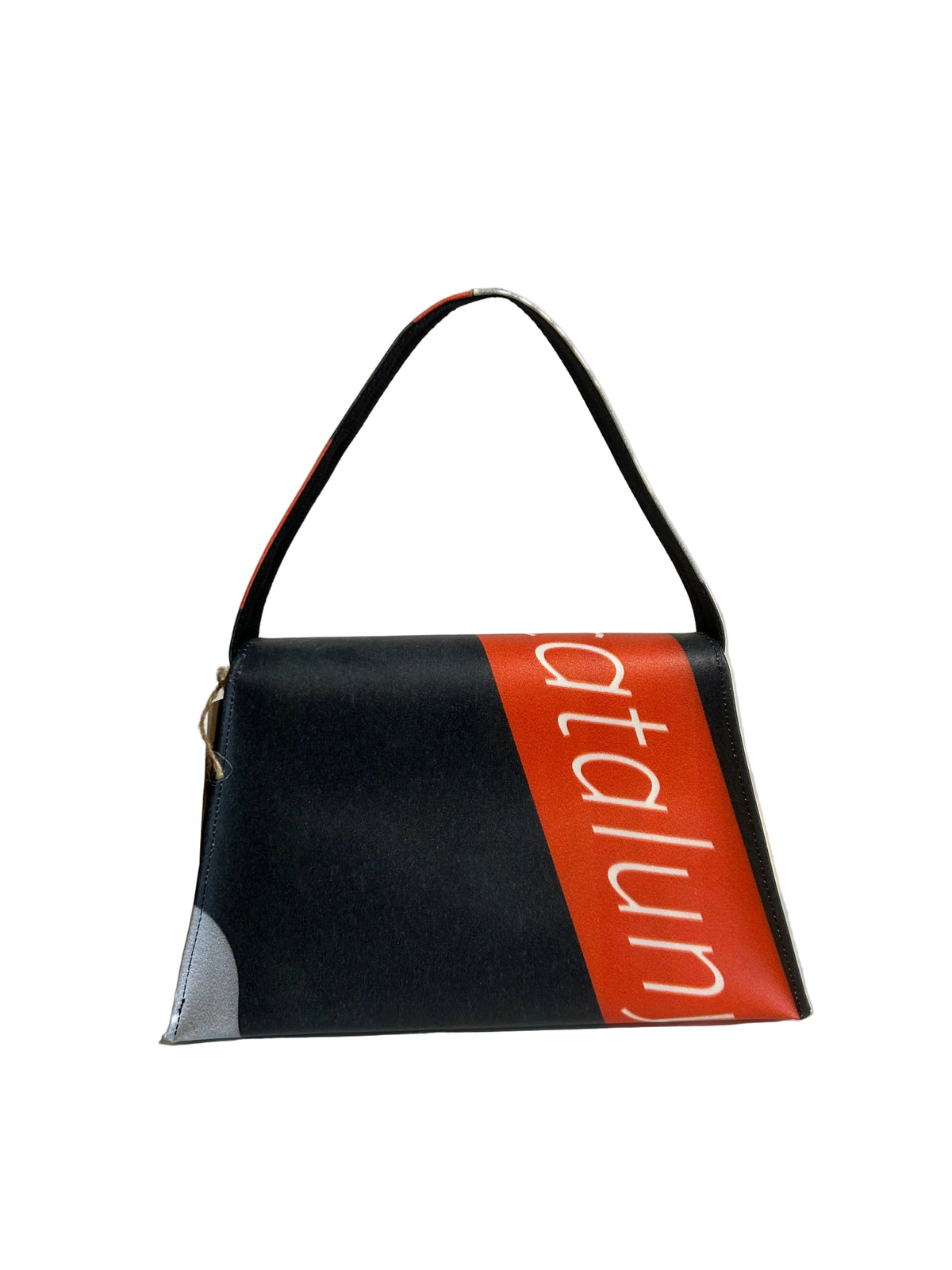 Kelly Upcycled Hand Bag Red/Black- by NUKAK