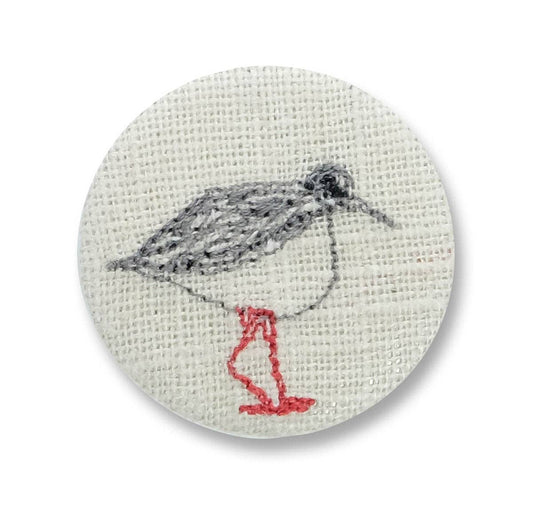 Pretty Turnstone Brooch - by Poppy Treffry