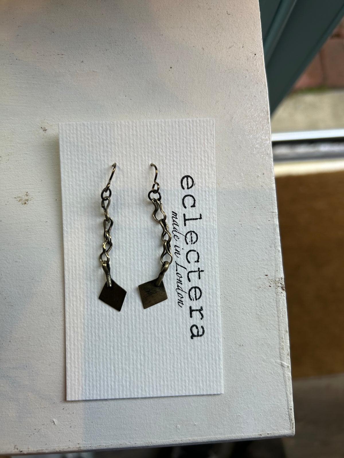 Afghan Earrings by eclectera - Square chains