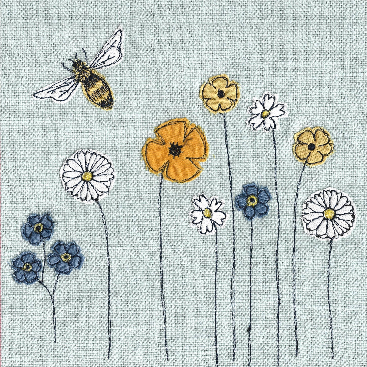 Wild Flowers Greetings Card - by Poppy Treffry