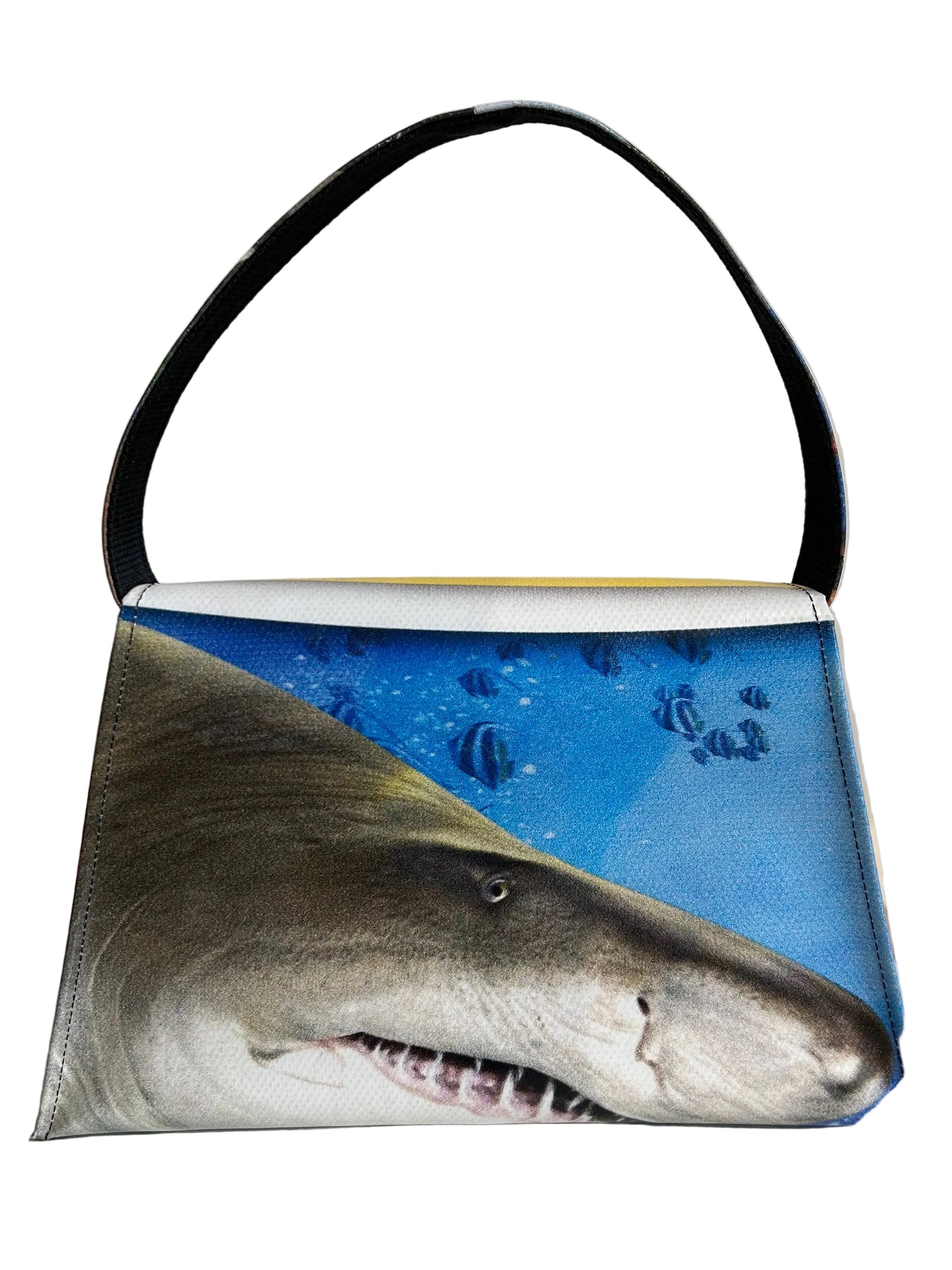 Kelly Upcycled Hand Bag Shark- by NUKAK