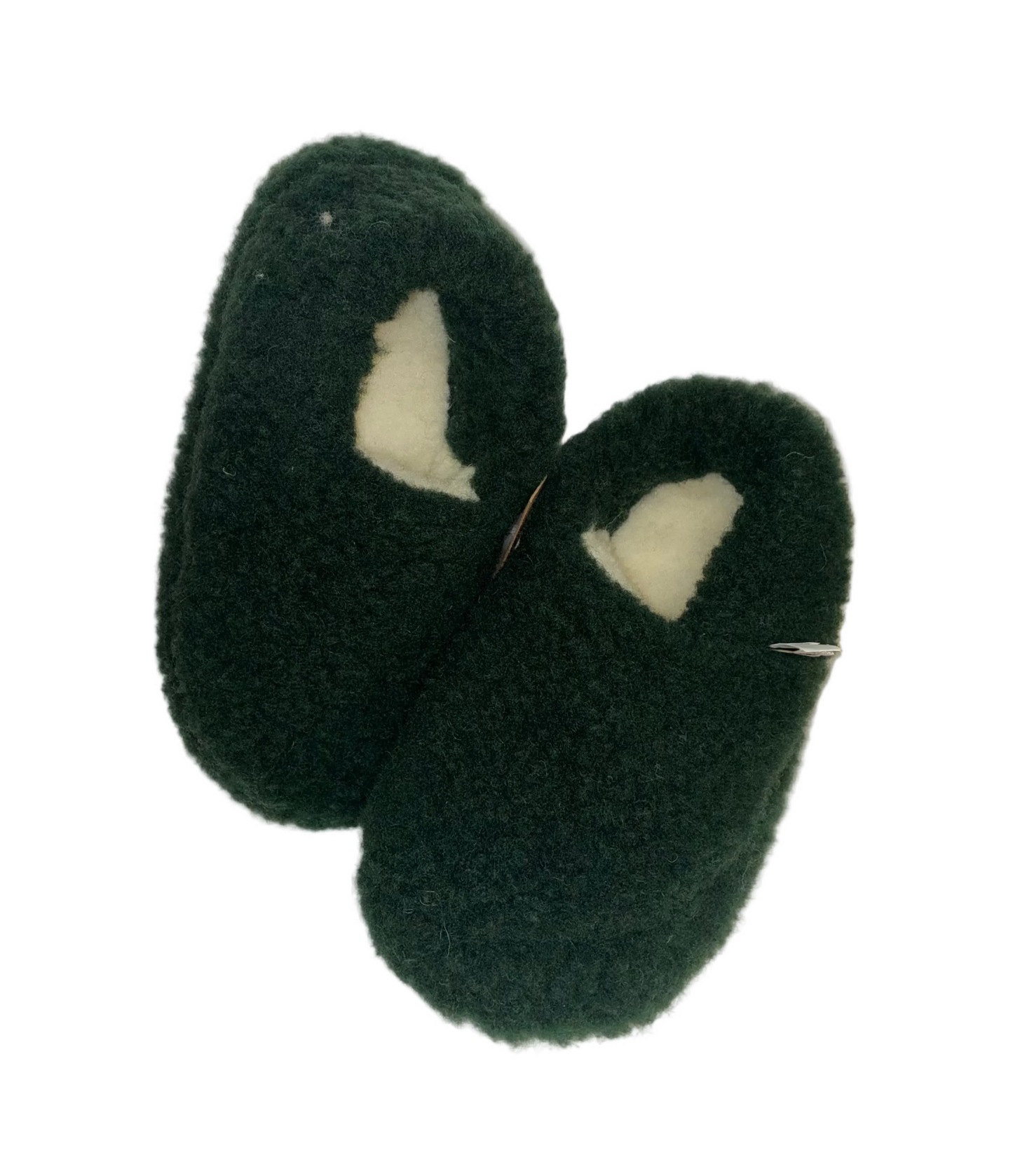 Green slippers by Coldbreaker 100% Natural Wool