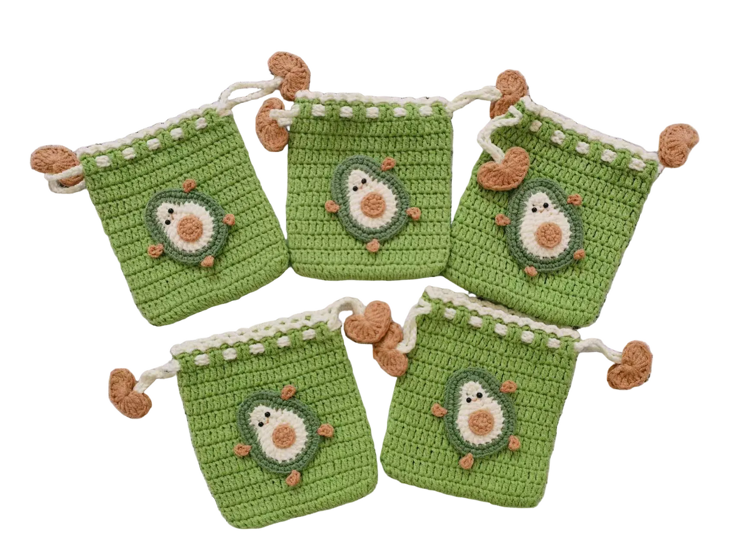 Avocado crochet bag by Miss Peachy