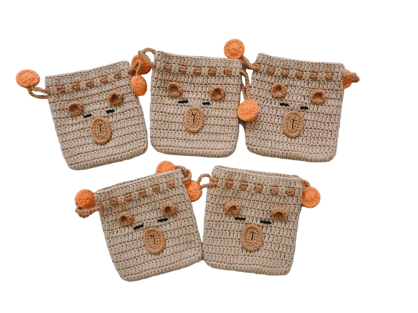 Capibara crochet bag by Miss Peachy