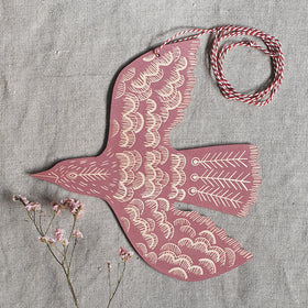 Hanging Blackbird Decoration - by Kate Millbank