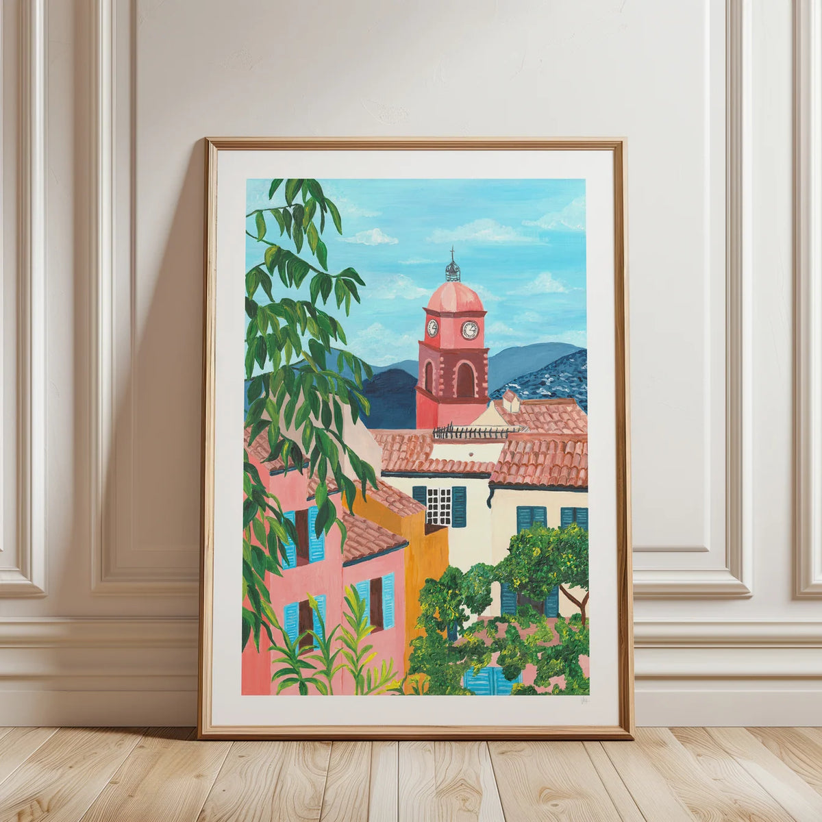 Spanish Village A5 Art Print by Violet’s Print House