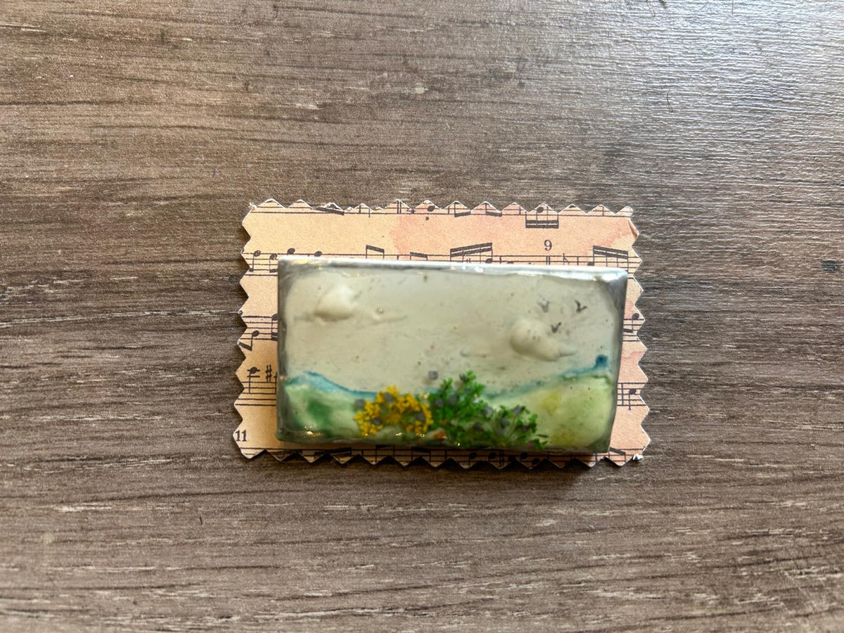 Natural Landscape Brooch by Jan Cooper