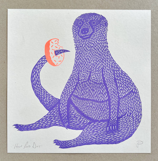 Hole Food Diet - A4 Size Print - by Strangford