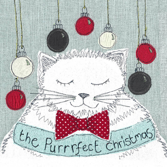 Christmas cards - Purrrrfect Christmas - Pack of 5 - by Poppy Treffry