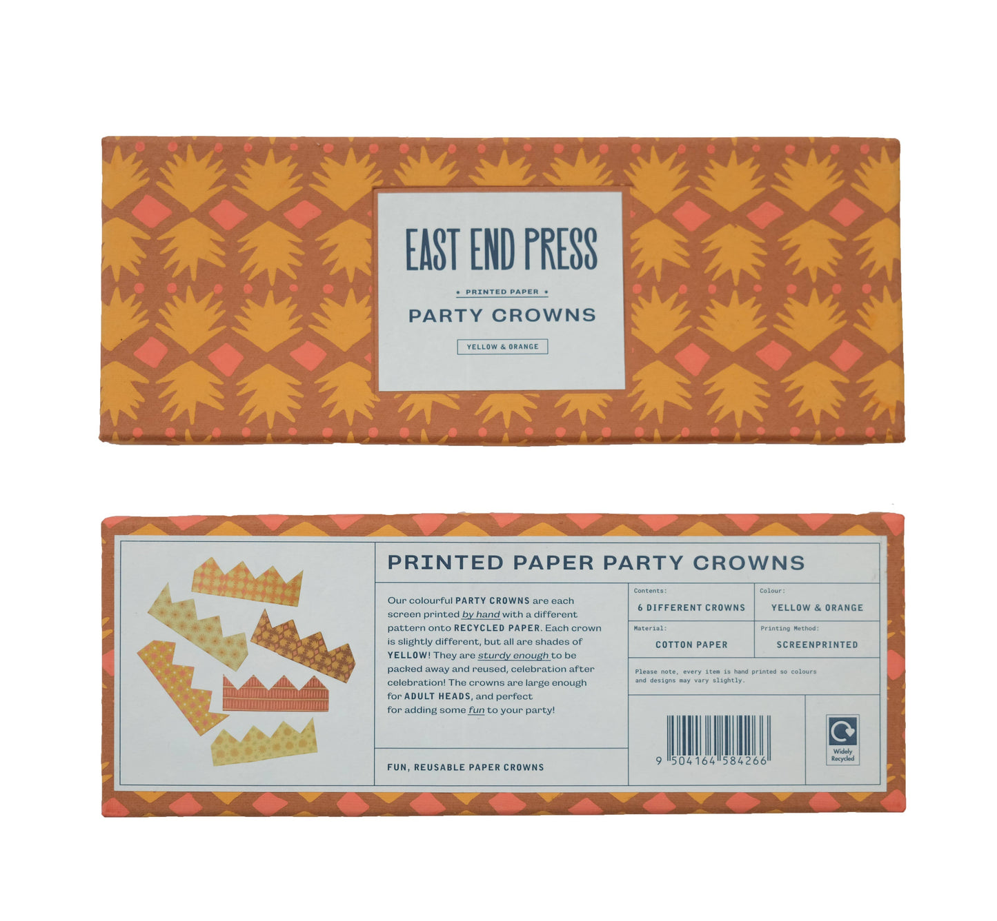 Yellow Paper Crowns - by East End Press