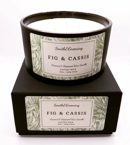 Fig & Cassis Candle: Small - by Smith & Greening