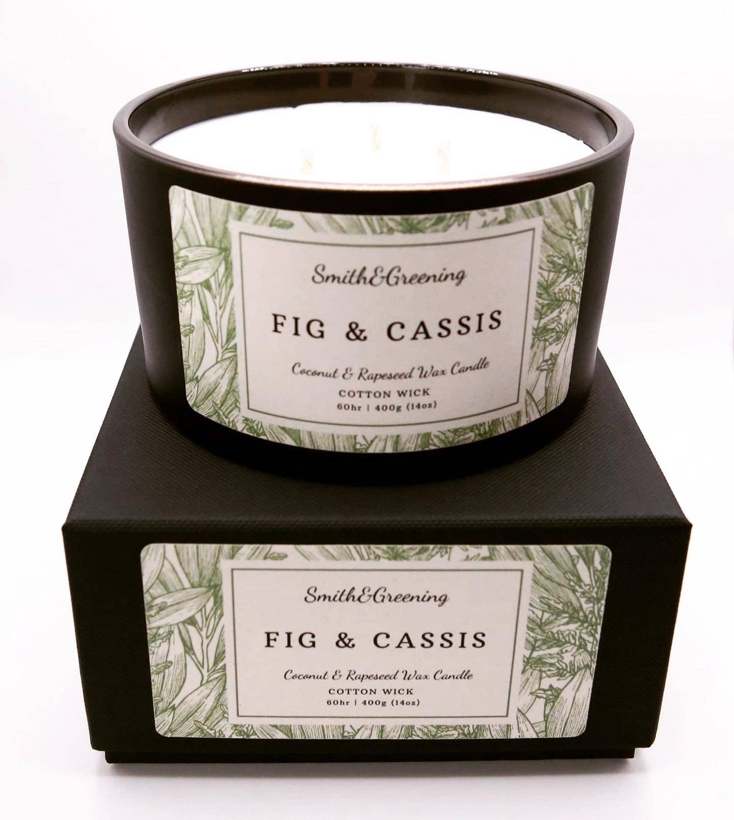 Fig & Cassis Candle: Medium - by Smith & Greening