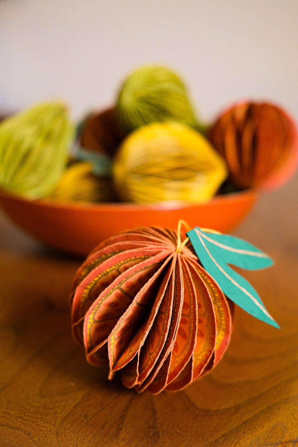 East End Press - UK/EU: Orange Honeycomb Ornament