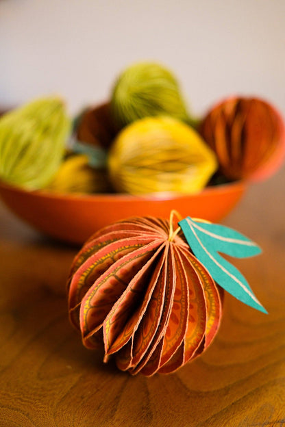 East End Press - UK/EU: Orange Honeycomb Ornament