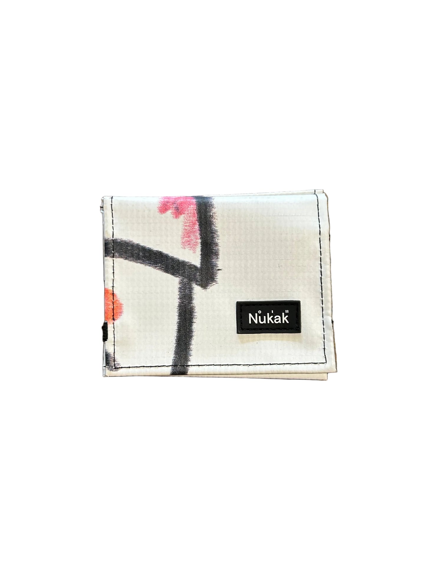 Lompakko Bann Upcycled Wallet White/Black - by NUKAK