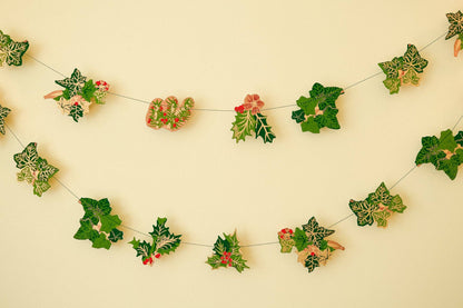 East End Press - UK/EU: Holly and Ivy Sewn Garland