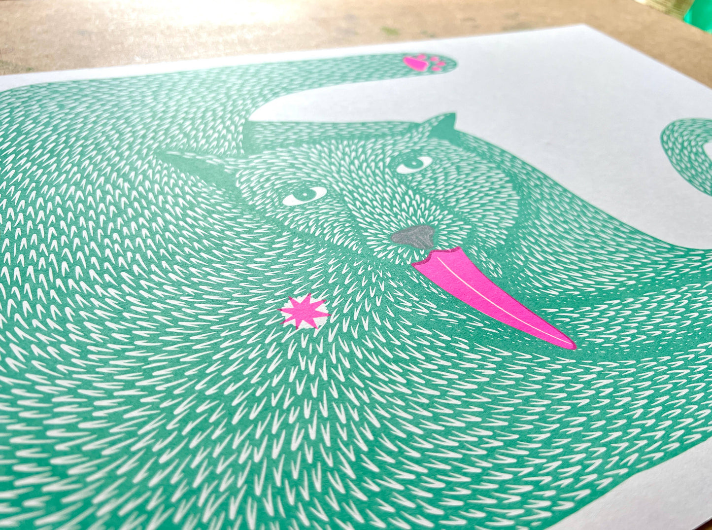 'Wet Ass Penelope' - A3 Riso Print - by Strangford