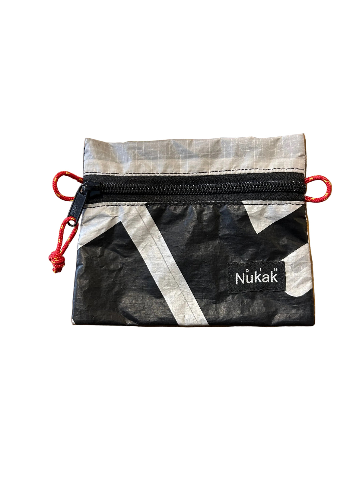 Bali Upcycled Wallet Black/Grey Lettering- by NUKAK