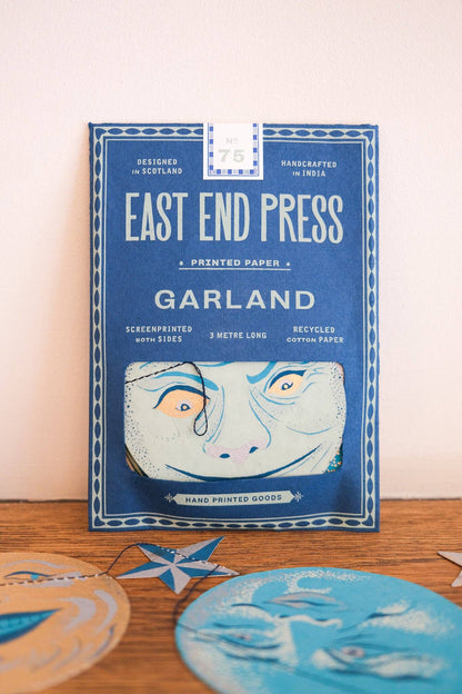 Man on the Moon Sewn Garland - by East End Press