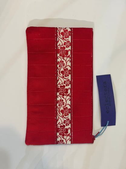Kaku Pouch by Eclectera- red floral