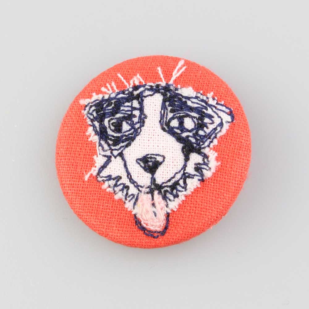 Handmade Roscoe Dog Badge - by Poppy Treffry