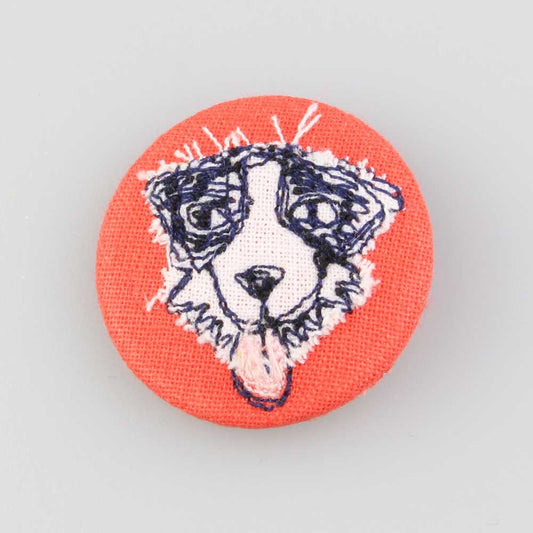 Handmade Roscoe Dog Badge - by Poppy Treffry