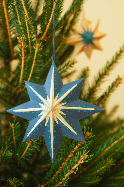 East End Press - UK/EU: Twinkling Star Screen-Printed Board Decoration