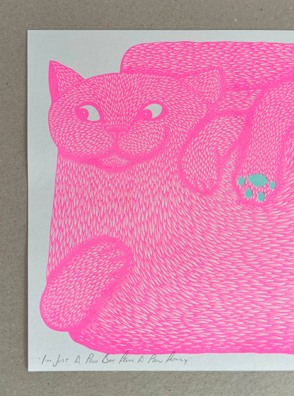 I’m Just A Paw Boy From A Paw Family Riso Print - by Strangford