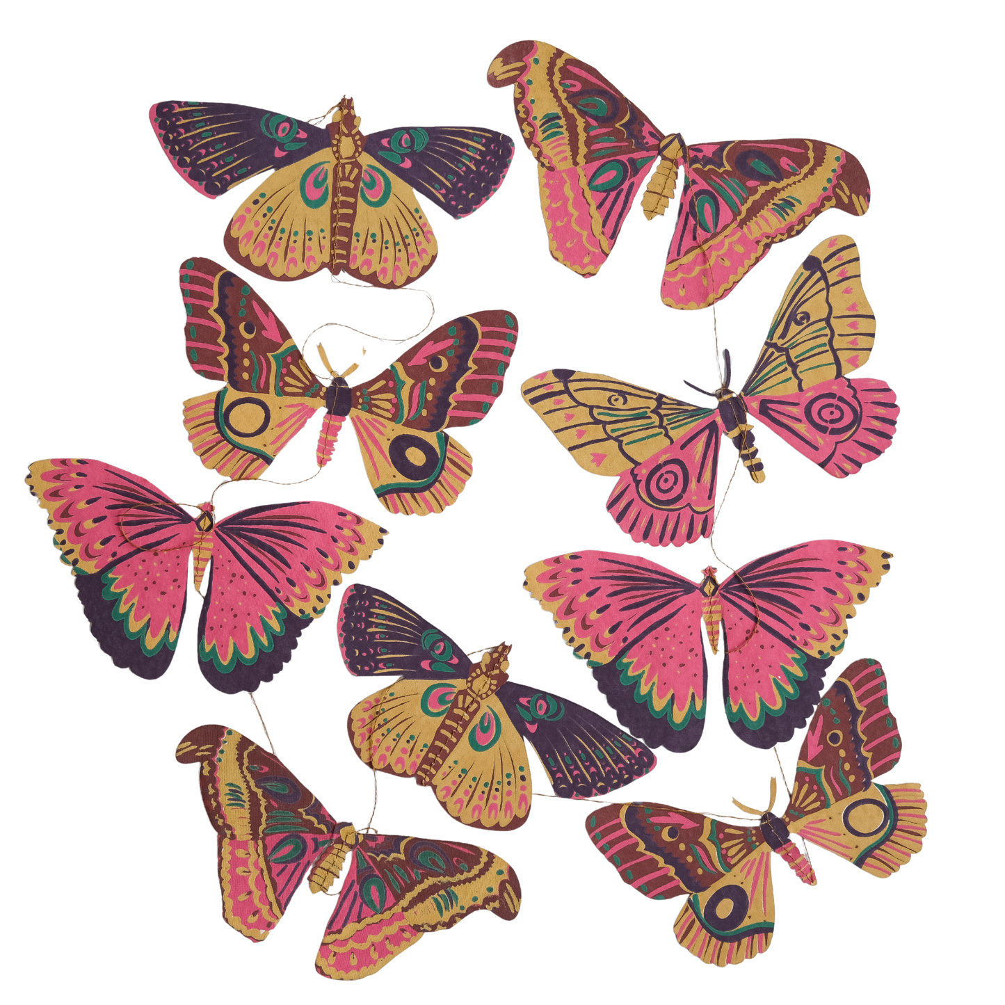 Butterfly Vertical Wall Hanging - by East End Press