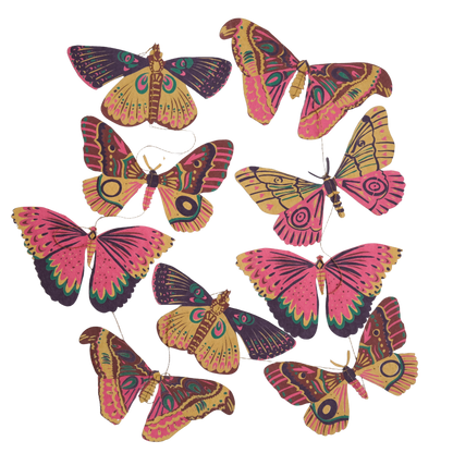 Butterfly Vertical Wall Hanging - by East End Press