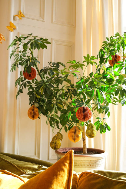 East End Press - UK/EU: Orange Honeycomb Ornament