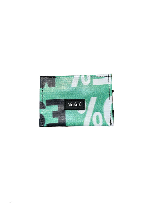 Micro Bann Upcycled Card Holder Green- by NUKAK