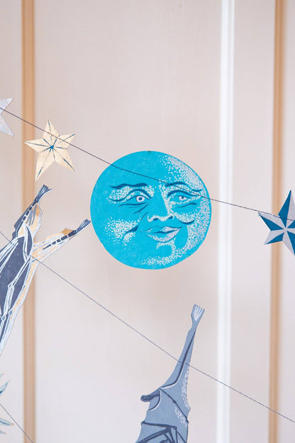 Man on the Moon Sewn Garland - by East End Press