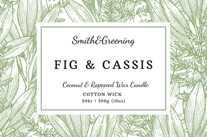Fig & Cassis Candle: Small - by Smith & Greening