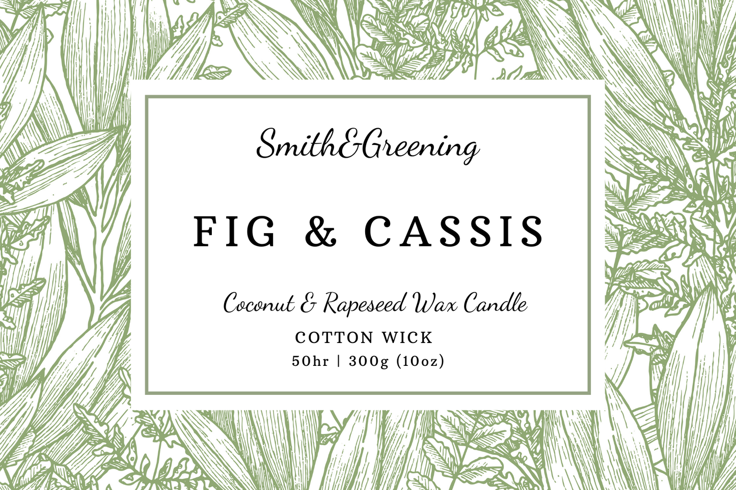 Fig & Cassis Candle: Medium - by Smith & Greening