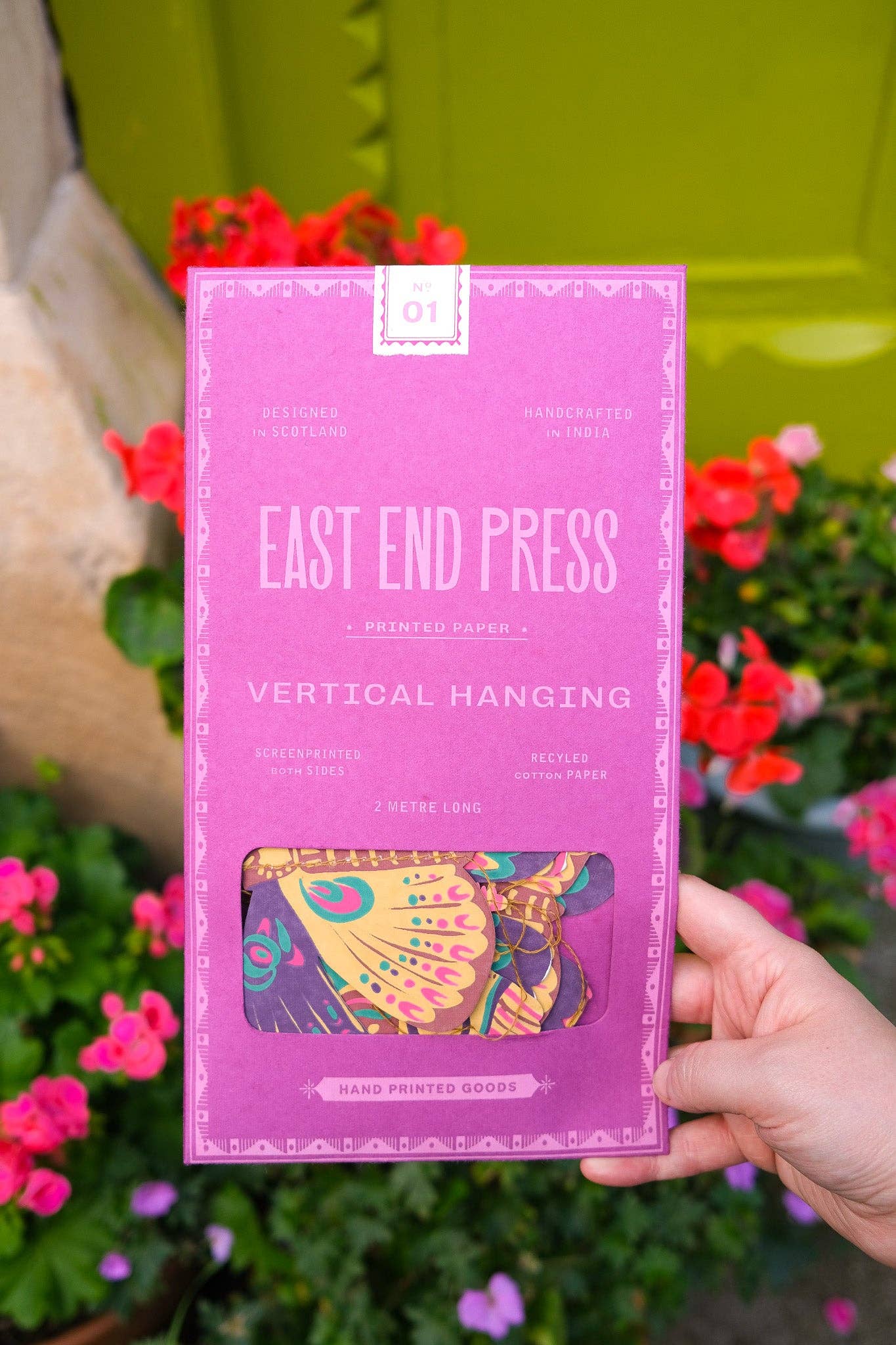 Butterfly Vertical Wall Hanging - by East End Press