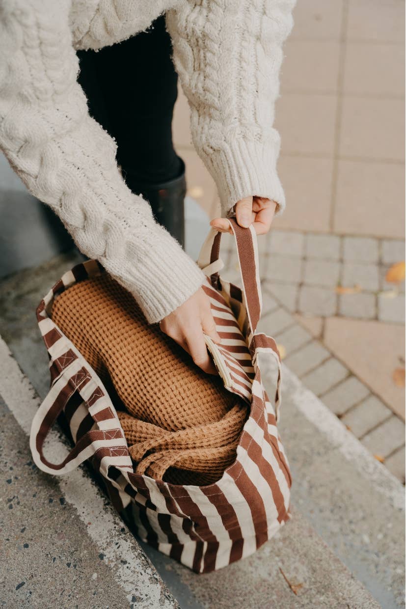 Organic Cotton Tote - Stripes - by OMOM