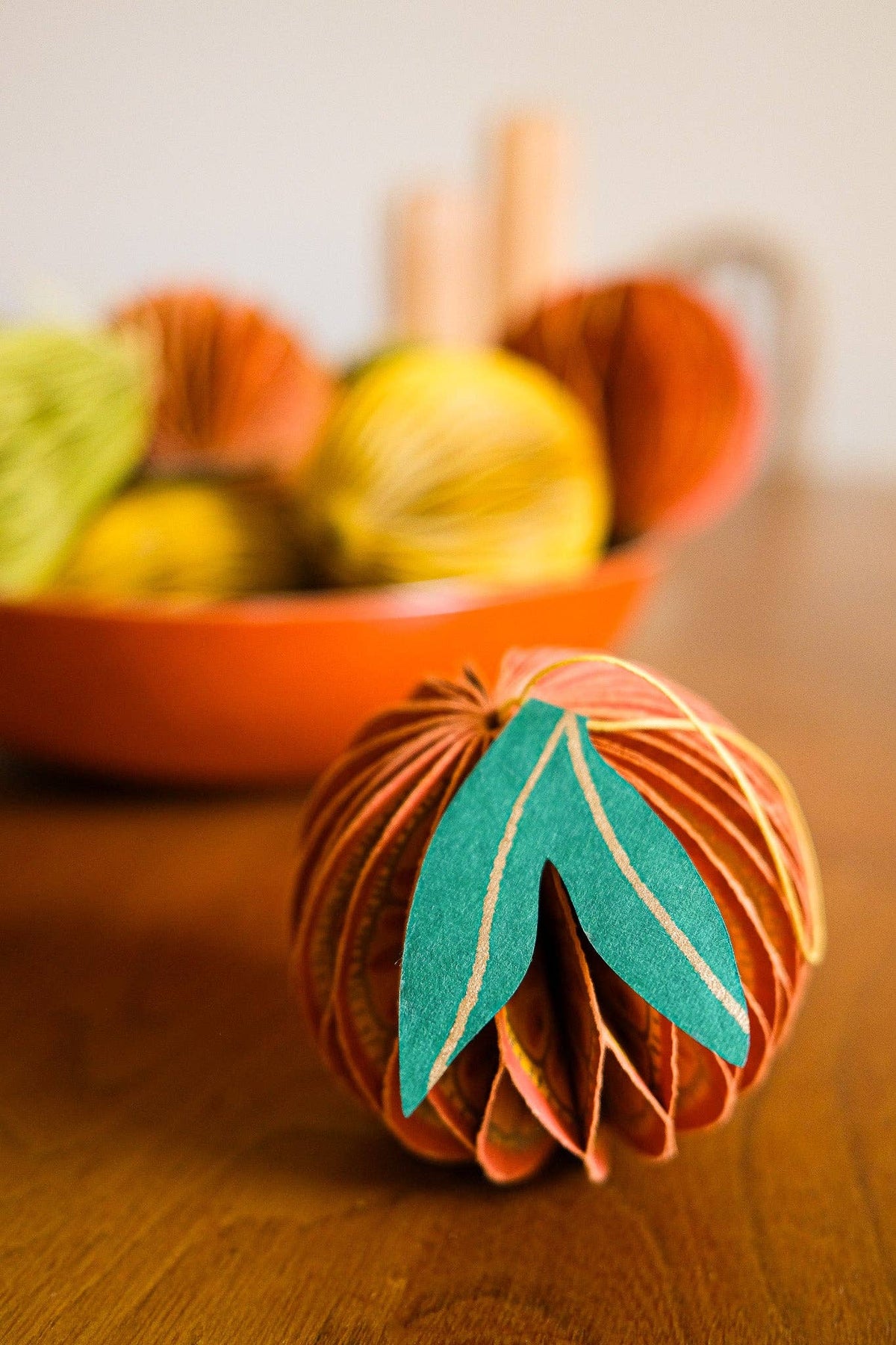 East End Press - UK/EU: Orange Honeycomb Ornament