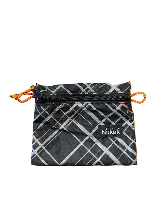 Bali Upcycled Wallet Black Check- by NUKAK