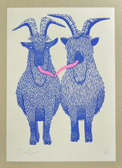 Silly Billies - A3 Size Print - by Strangford