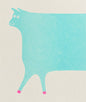 Riso Greetings Card - Cow - by Strangford