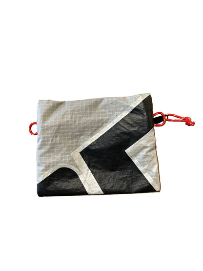 Bali Upcycled Wallet Black/Grey Lettering- by NUKAK