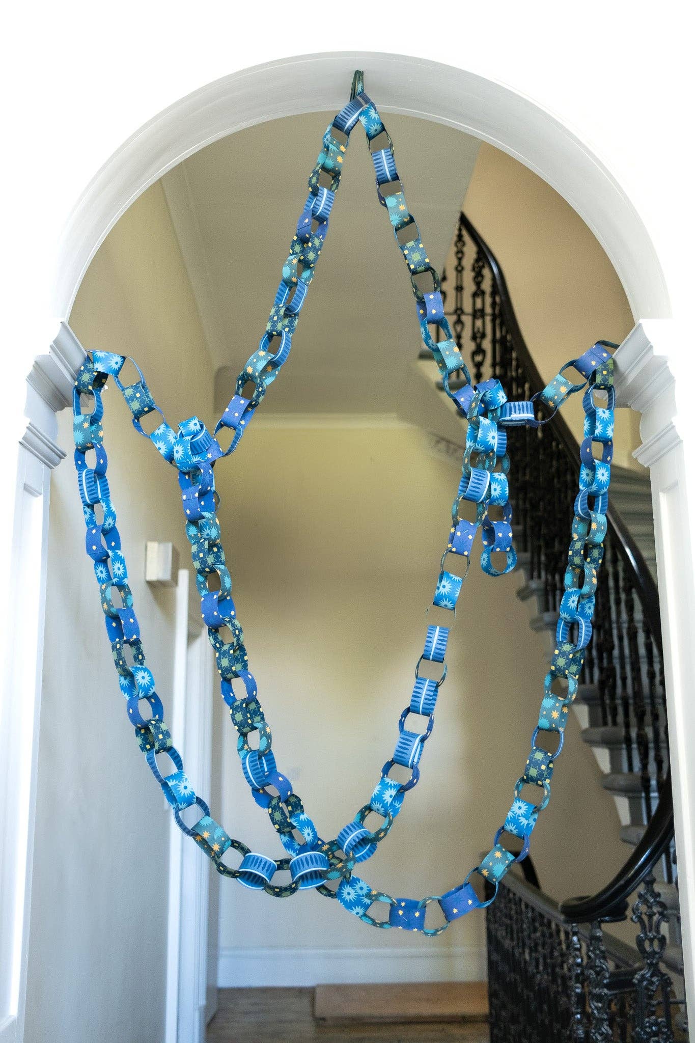 Blue and Yellow Paper Chain Kit - by East End Press