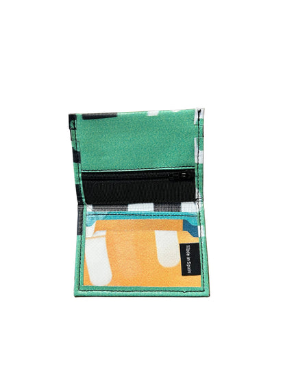 Micro Bann Upcycled Card Holder Green- by NUKAK