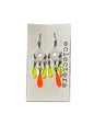 Ada Earrings by eclectera - Tri-pearl & recycled acrylic