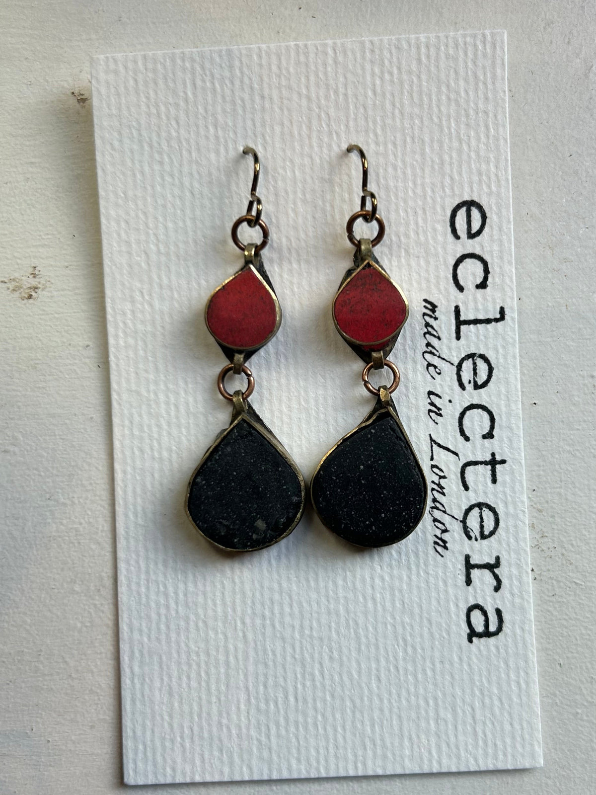 Afghan Earrings by eclectera - Light Purple Stones (Copy)