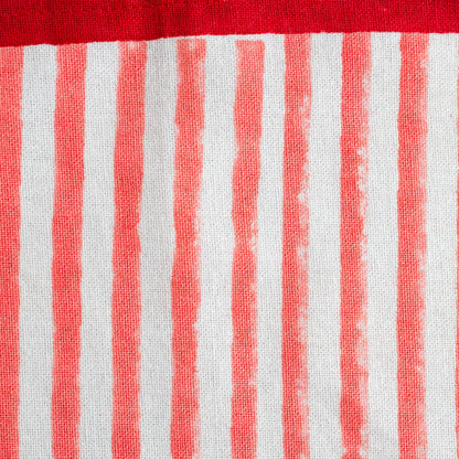 Constance & Denny - STRIPE CHERRY PINK tea towel