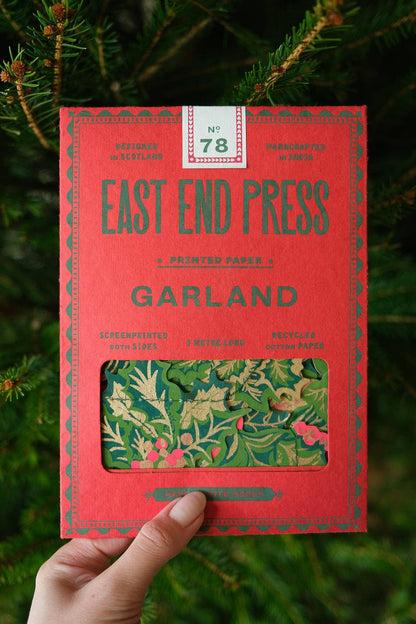 East End Press - UK/EU: Holly and Ivy Sewn Garland