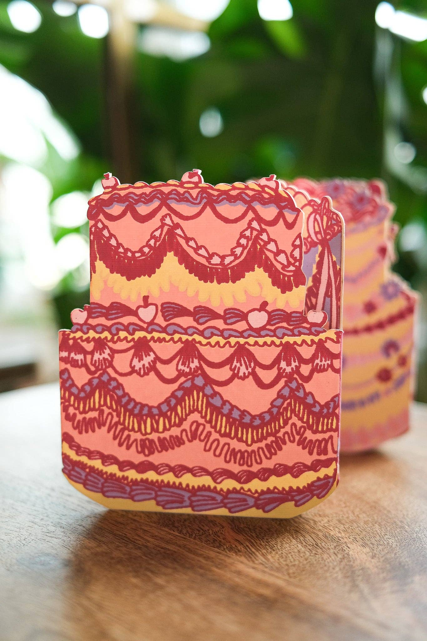 Birthday Cake Concertina Greeting Card - by East End Press